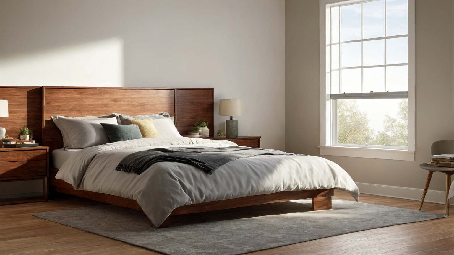Clean air bedroom setup