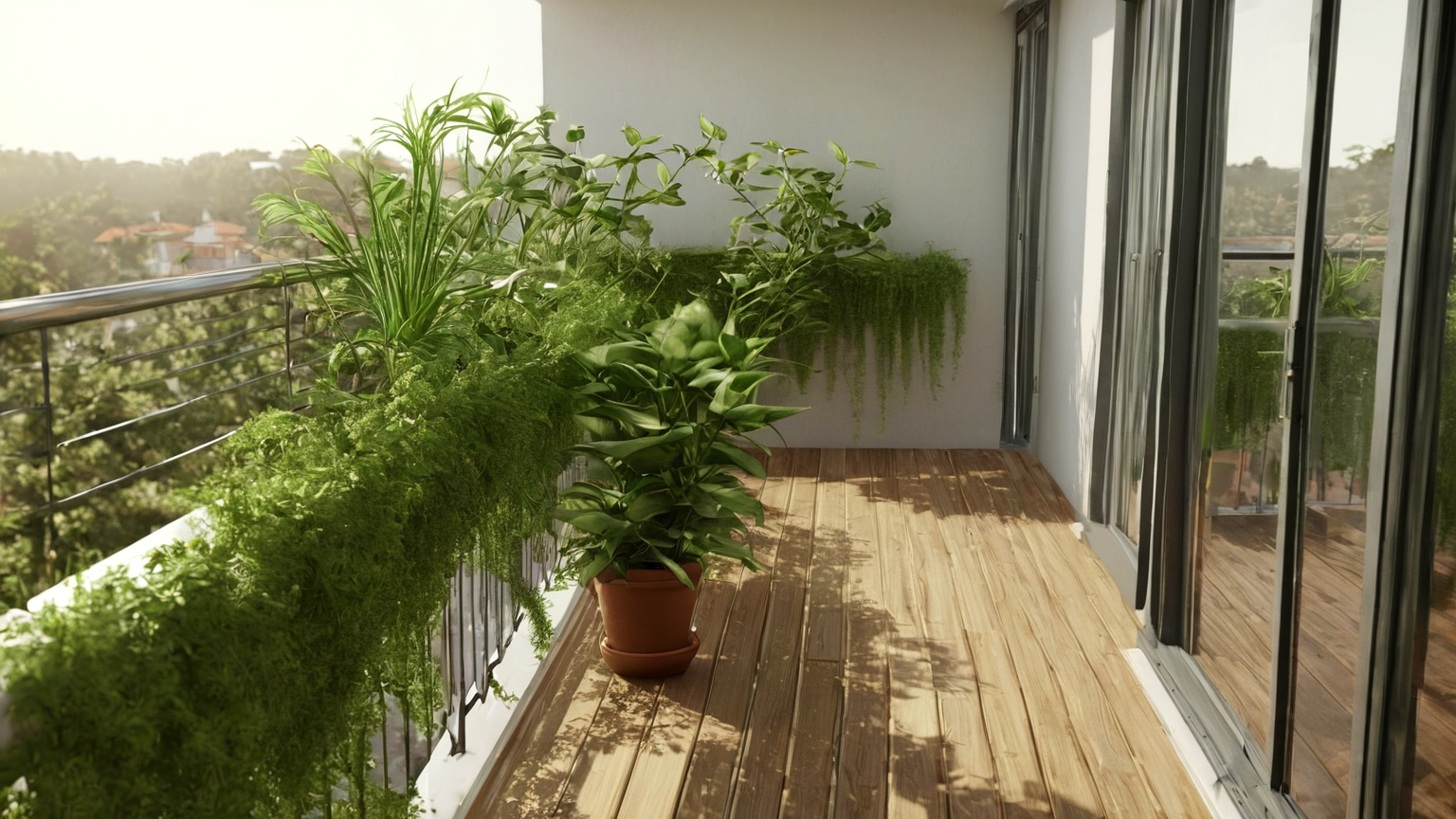 Plants moved inward before wind