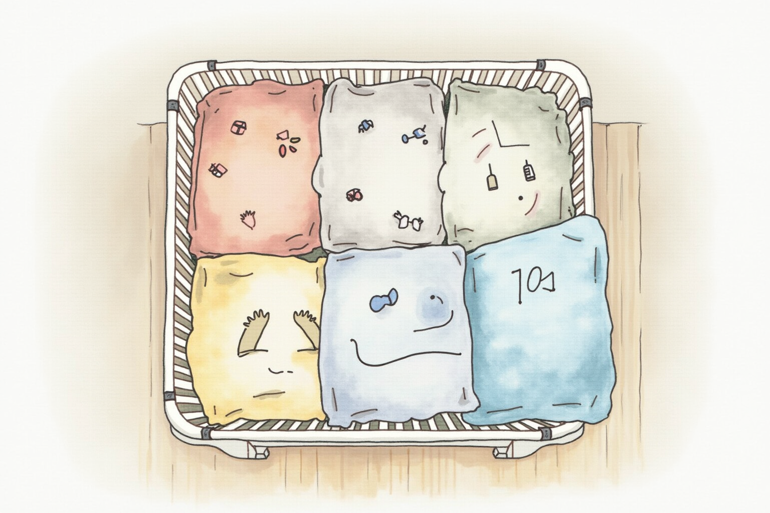 Laundry hamper with sorting compartments