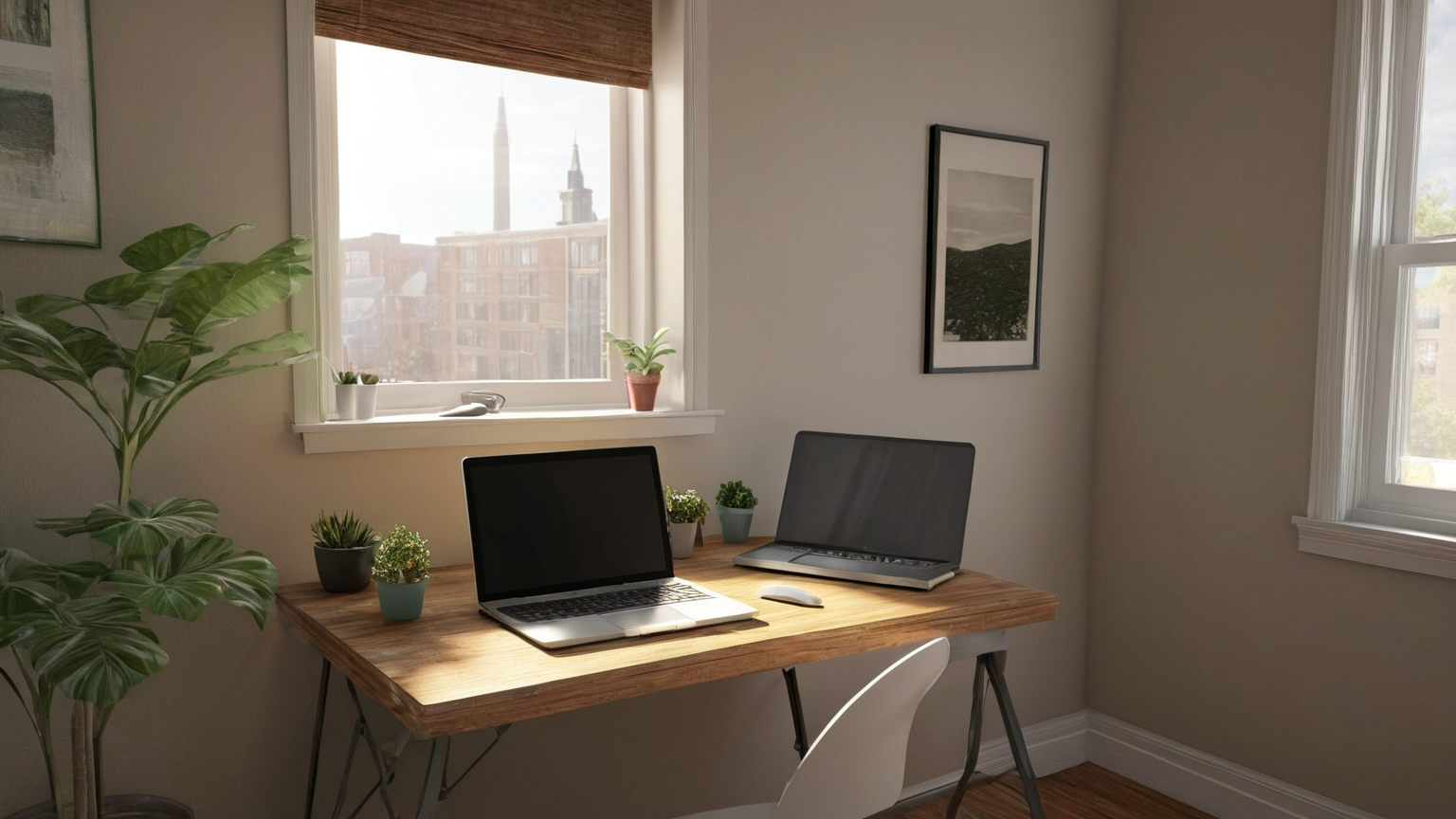 Small Apartment Home Office Layout: Glare, Cable Heat, and Clear Paths