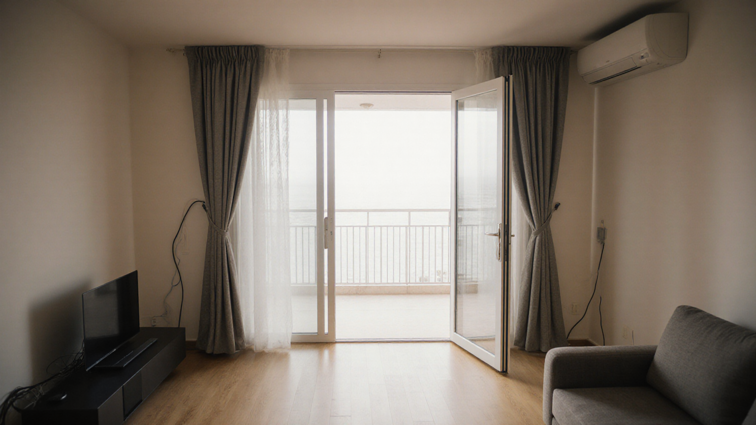 A clear kitchen window area ready to return to its normal secured layout
