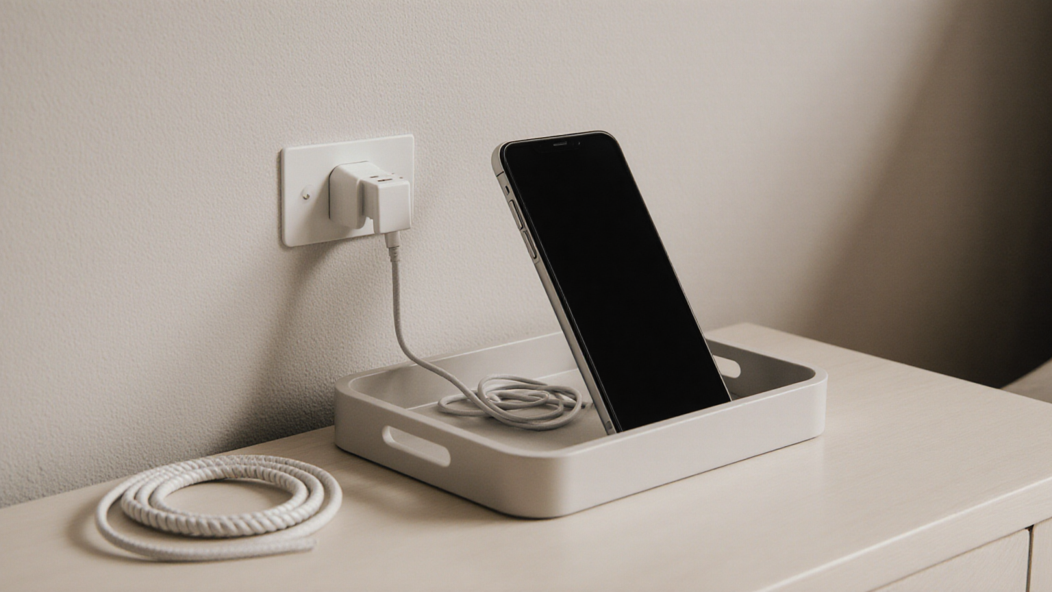 Simple nightstand surface