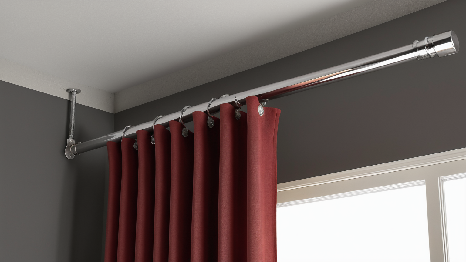 No drill tension shade test in apartment window